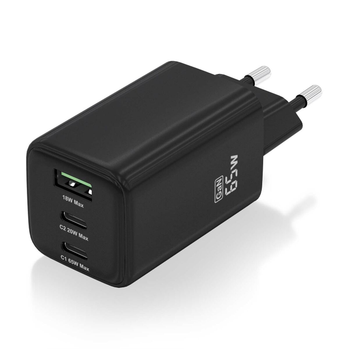 Bild von Wall Charger Aisens ASCH-65W3P042-BK Black Multicolour 65 W