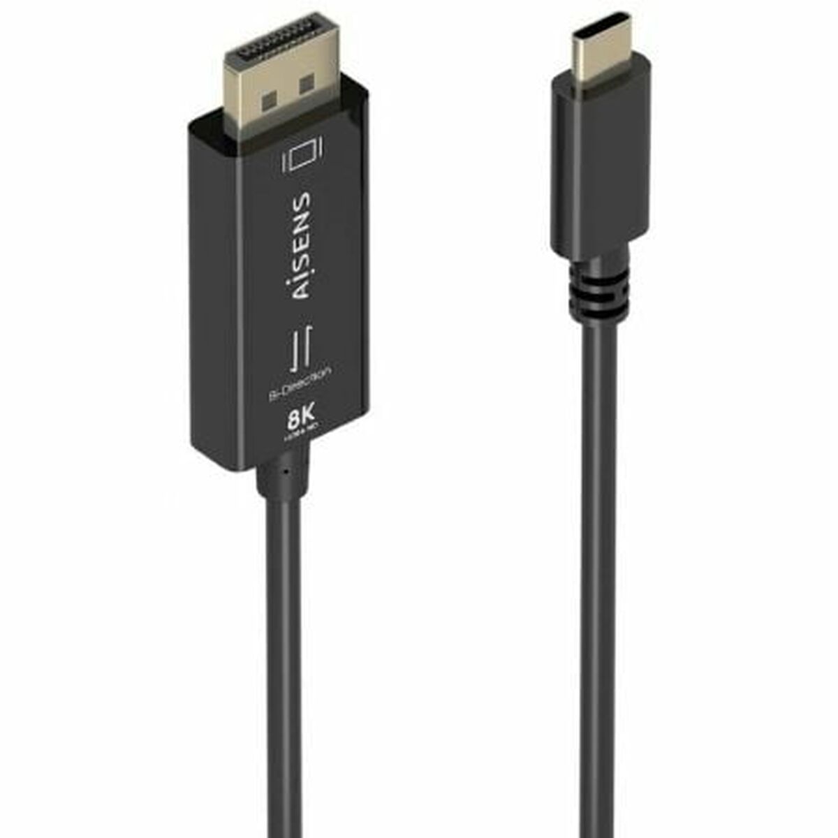 USB-kabel Aisens A109-0879 Zwart 1,8 m