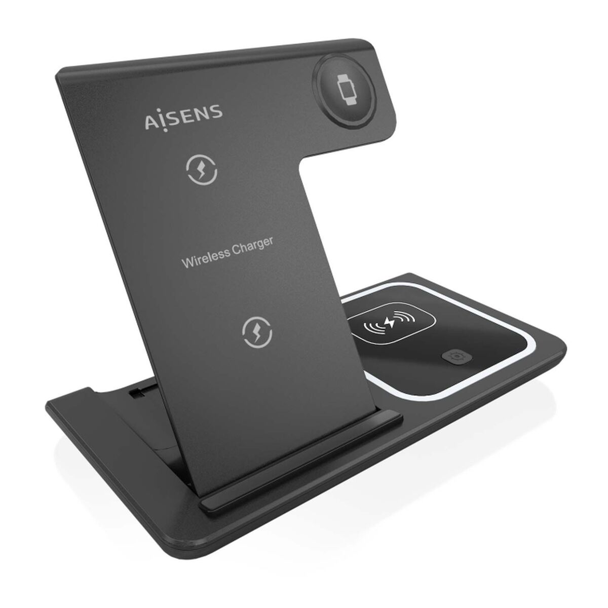 Wall Charger Aisens ASCH-15W3WC043-BK 3-in-1