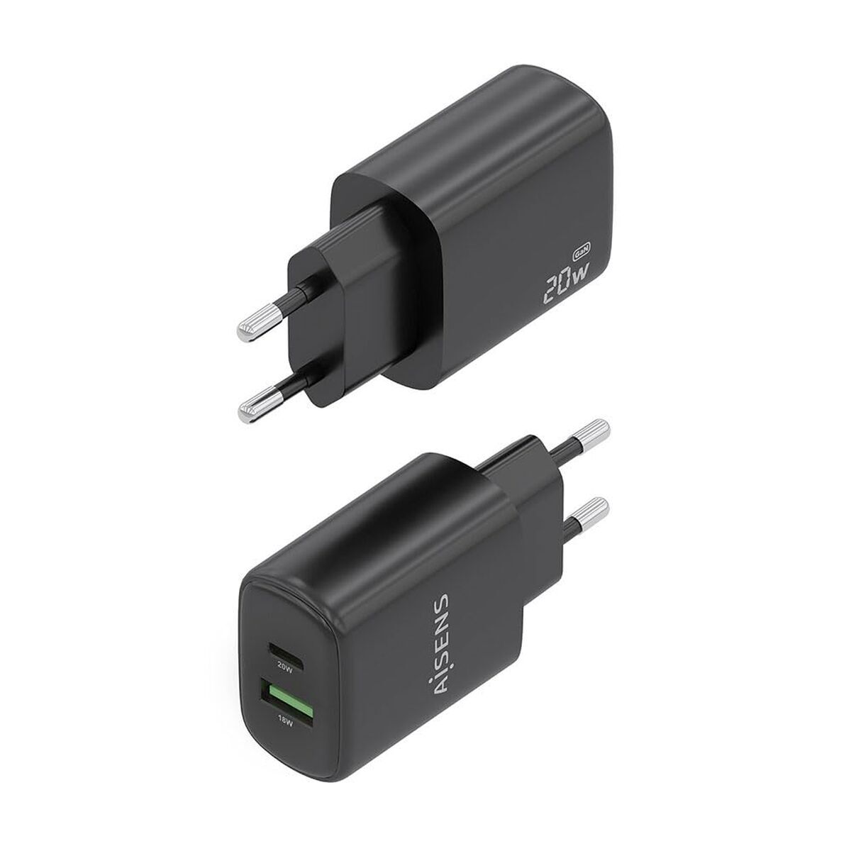 Wall Charger Aisens A110-0910 Black 20 W