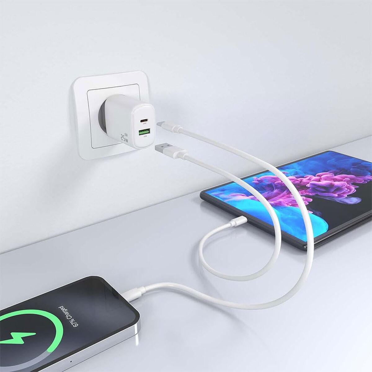 Wall Charger Aisens A110-0911 White