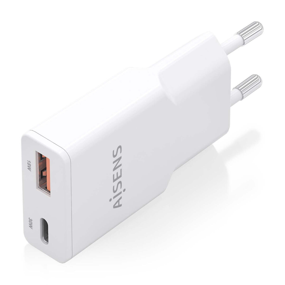Wall Charger Aisens ASCH-30W2P046-W White 30 W
