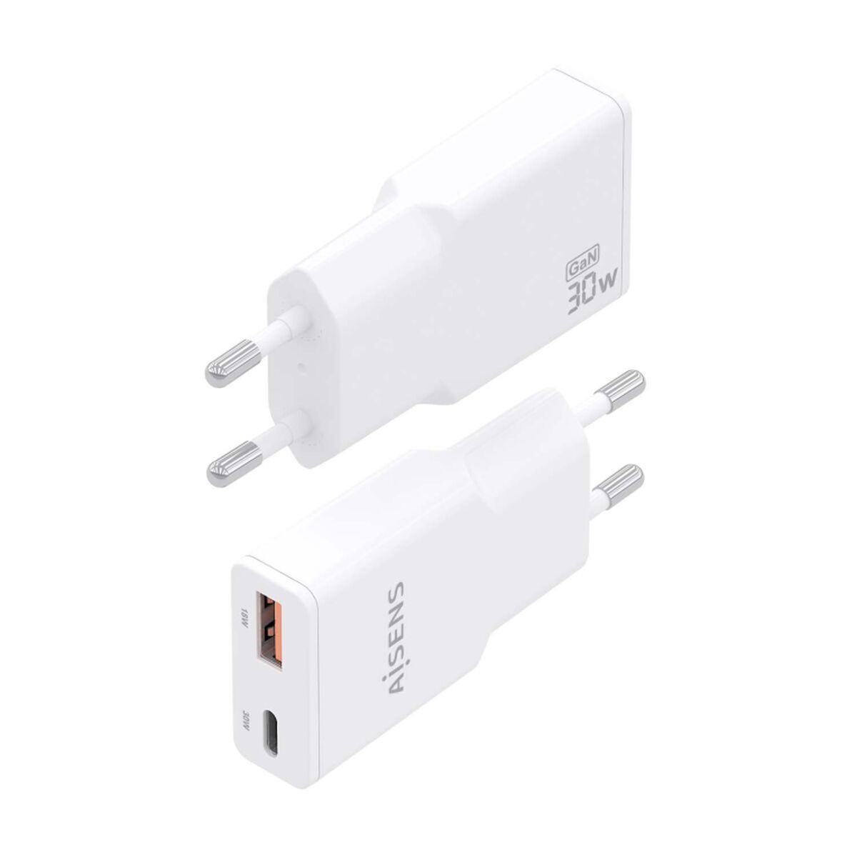 Picture of Wall Charger Aisens ASCH-30W2P046-W White 30 W