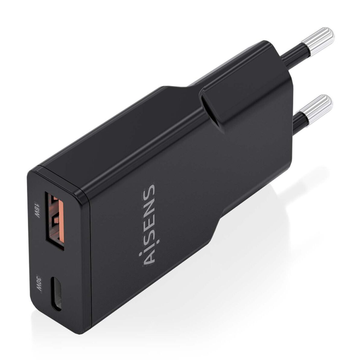 Picture of Wall Charger Aisens ASCH-30W2P047-BK Black