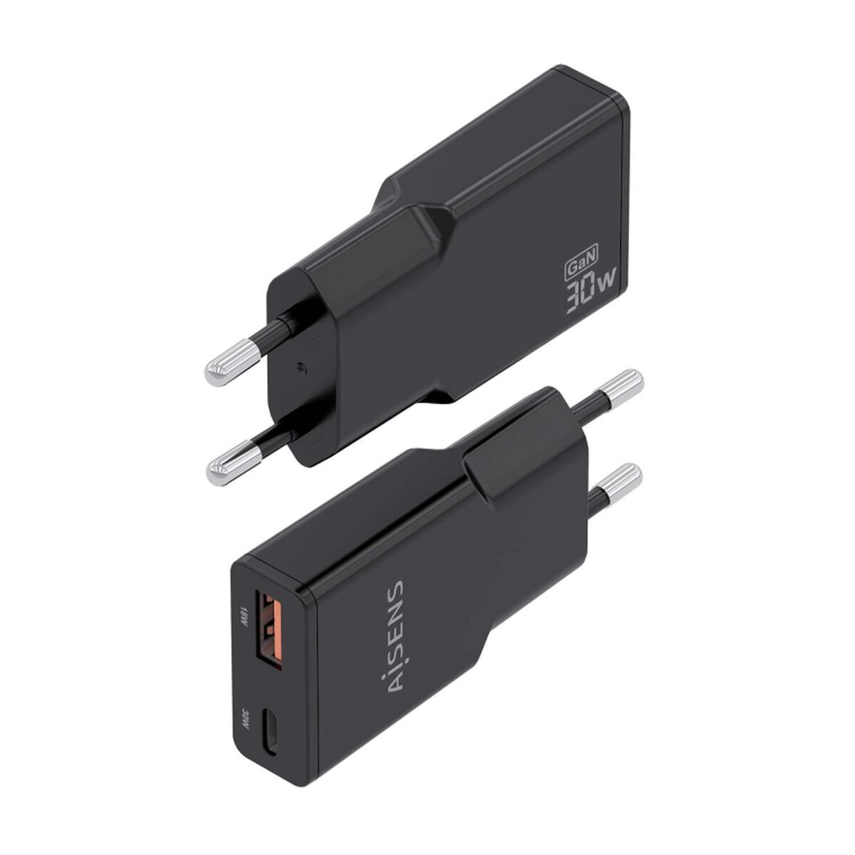 Picture of Wall Charger Aisens ASCH-30W2P047-BK Black