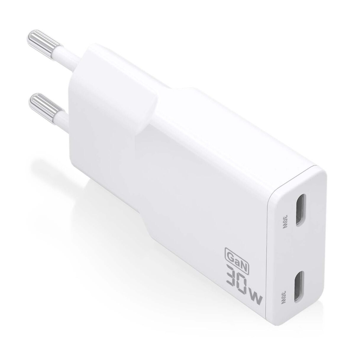 Bild von Wall Charger Aisens AISENS ASCH-30W2P048-W White 30 W