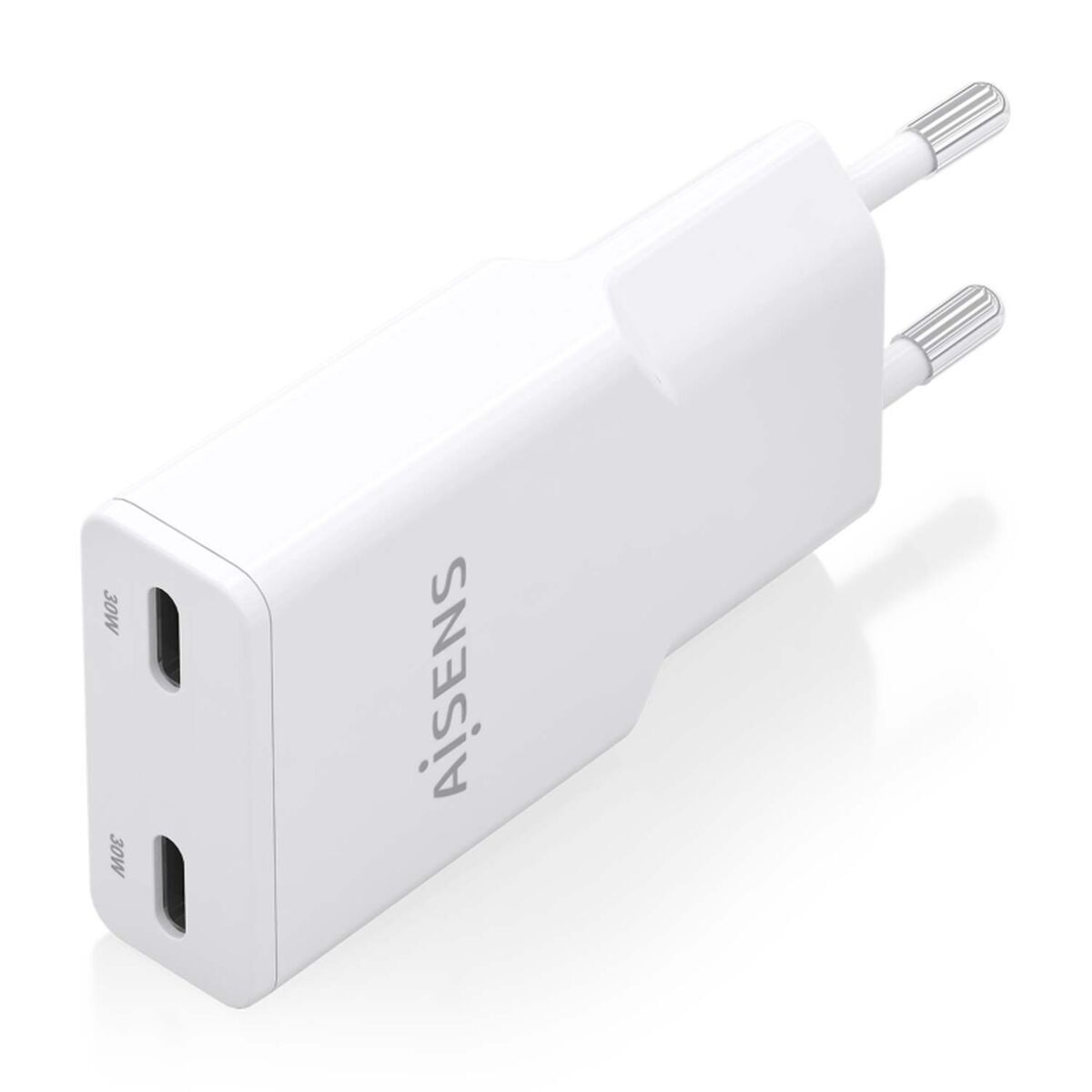 Bild von Wall Charger Aisens AISENS ASCH-30W2P048-W White 30 W