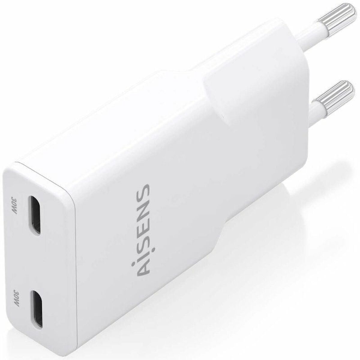 Wall Charger Aisens AISENS ASCH-30W2P048-W White 30 W