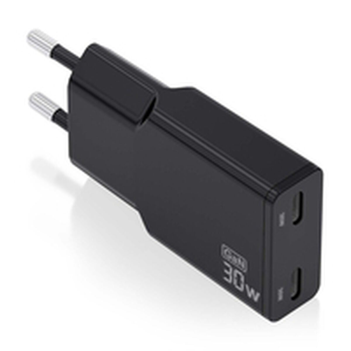 Wall Charger Aisens ASCH-30W2P049-BK Black 30 W