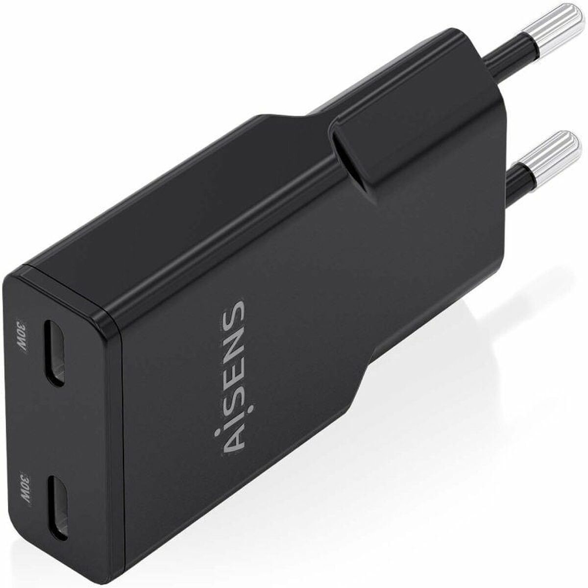 Picture of Wall Charger Aisens ASCH-30W2P049-BK Black 30 W