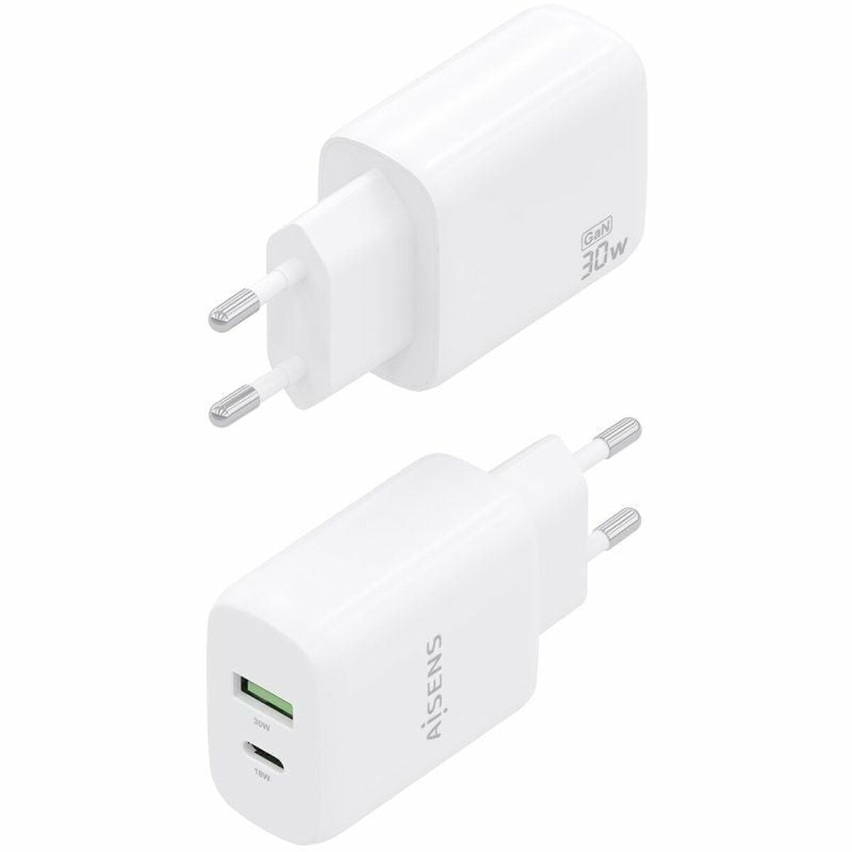 Obrazek Wall Charger Aisens A110-0923 White 33 W 50 W