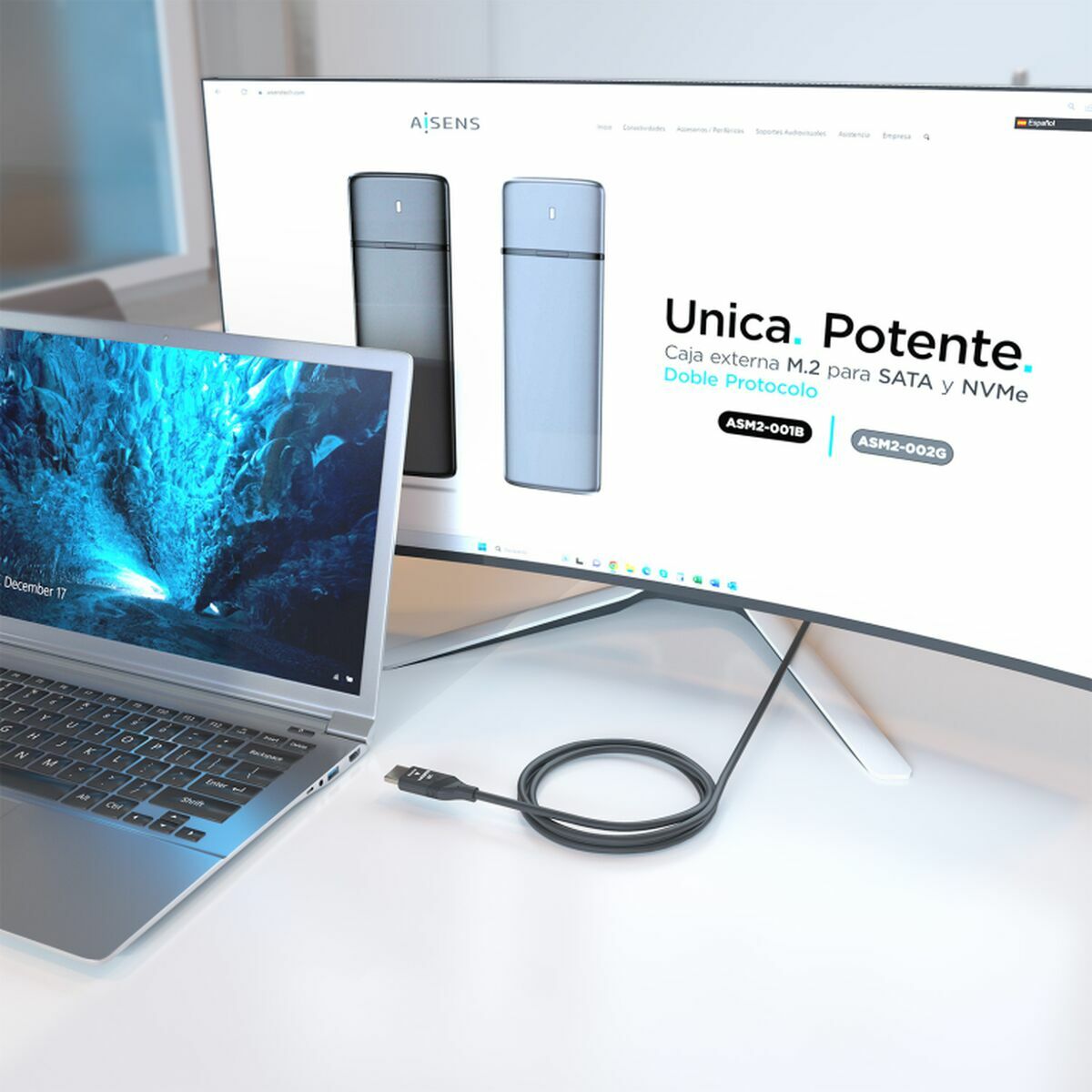 Picture of HDMI Cable Aisens A153-0934 Black 15 m