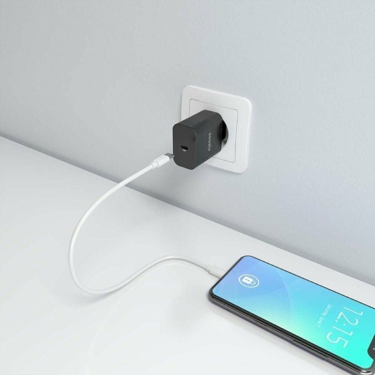 Picture of Wall Charger Aisens A110-0939 Black 20 W 50 W