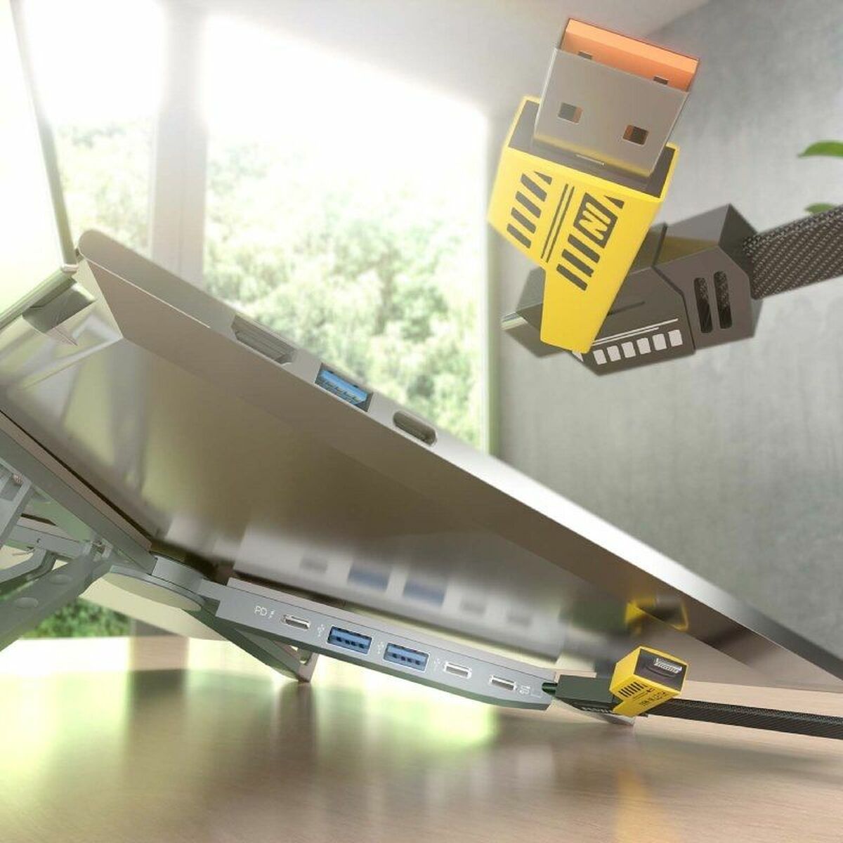 Picture of Notebook Stand Aisens ASUC-4P021-GR