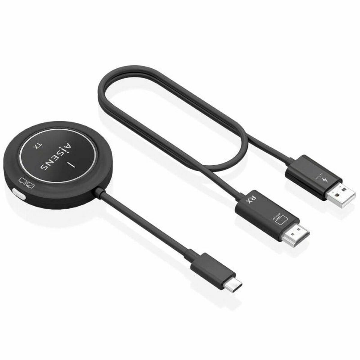 Picture of USB-C to HDMI Cable Aisens ASWL-H2KC30M003-BK Black