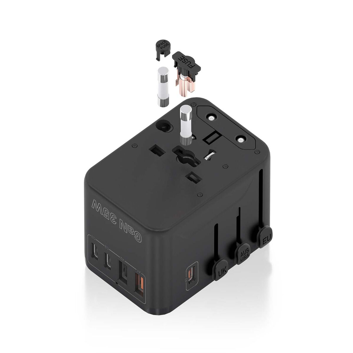 Wall Charger Aisens ASPS-2A3C09-BK Black