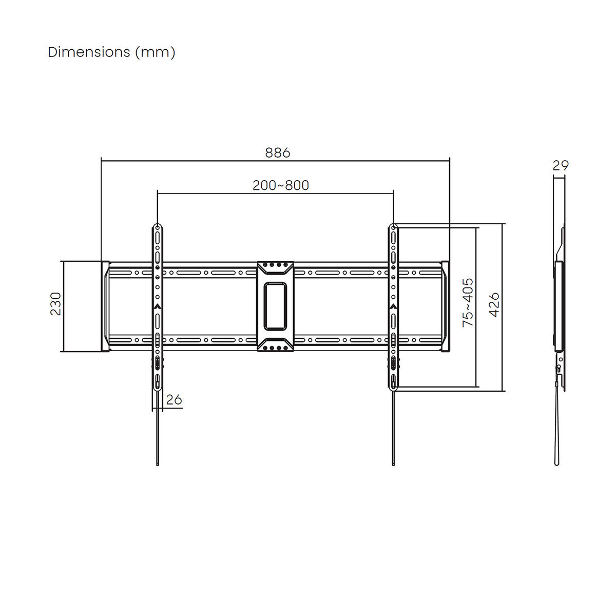 Image de TV Mount Aisens ECO ULTRA DELGADO 43" 100"