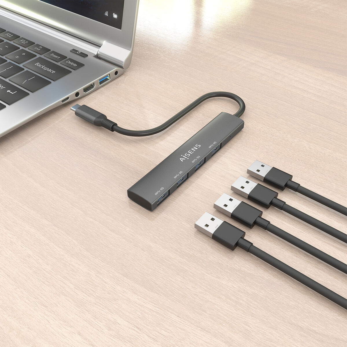 Image de USB Hub Aisens CPNT Grey