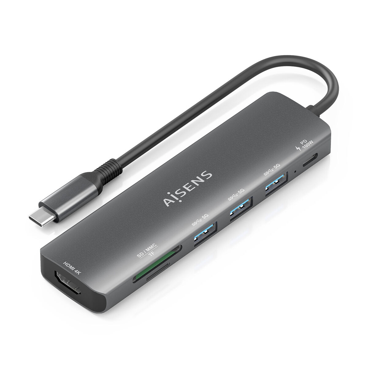 Image secondaire de Hub USB Aisens ASUC-7P025-GR