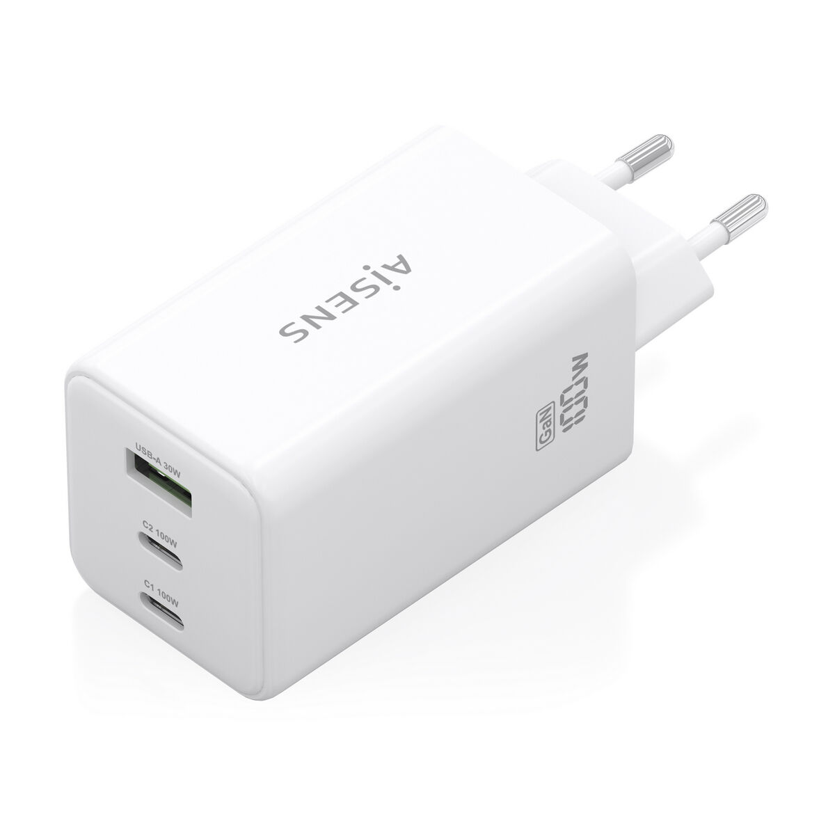 Image de Wall Charger Aisens GAN White 100 W