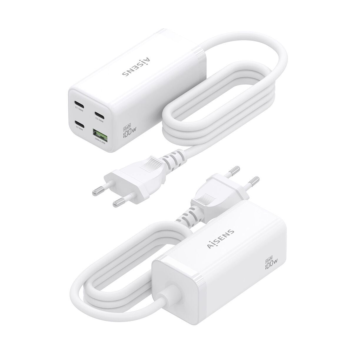 Picture of Wall Charger Aisens GAN White 100 W