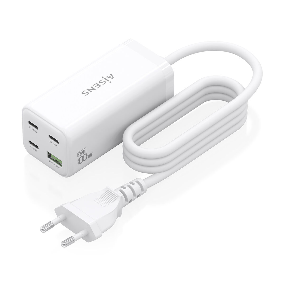 Picture of Wall Charger Aisens GAN White 100 W