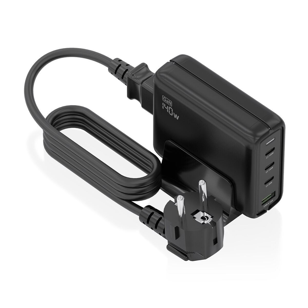 Picture of Wall Charger Aisens GAN Black 140 W 50 W
