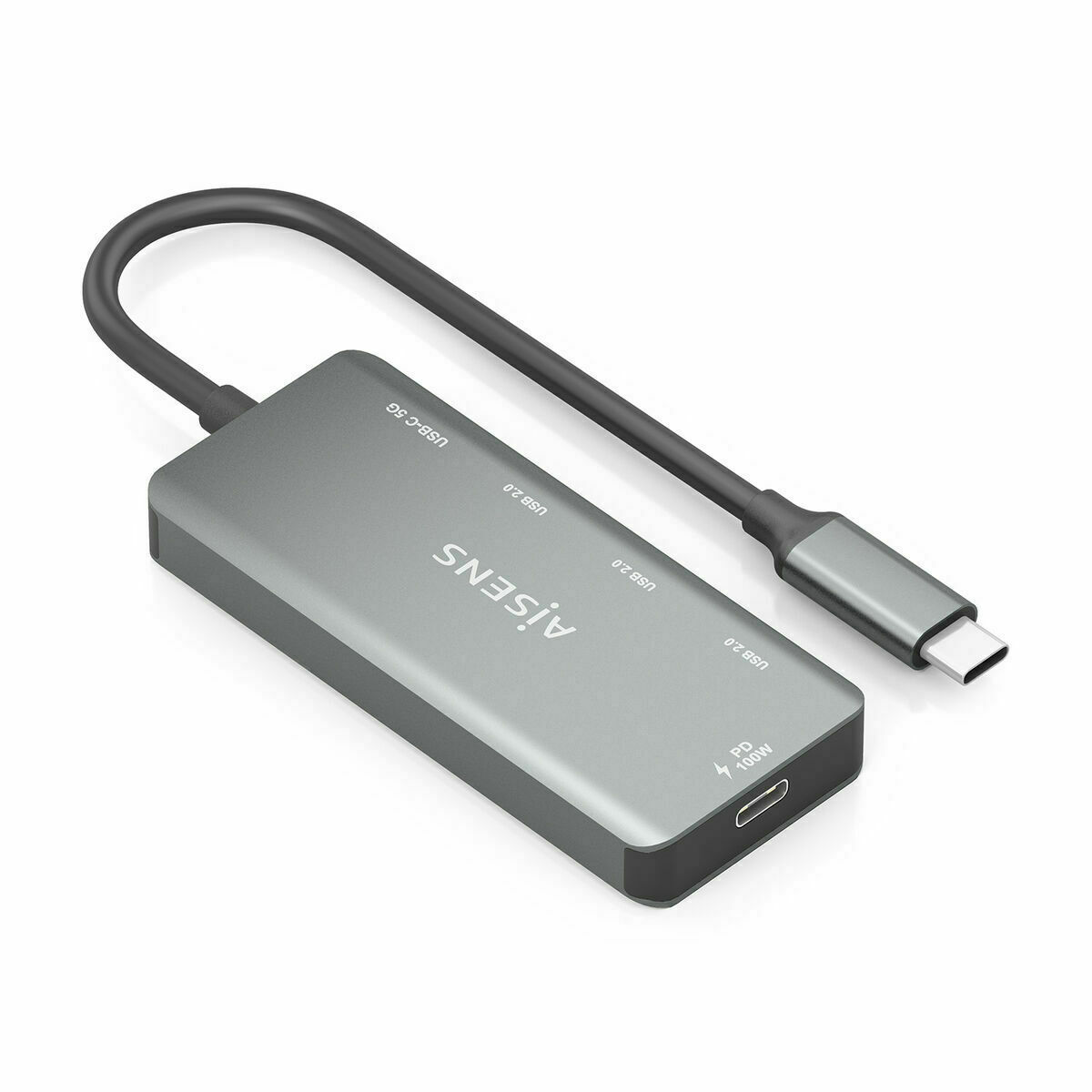 Afbeeldingen van USB Hub Aisens A109-0945 Grey 100 W