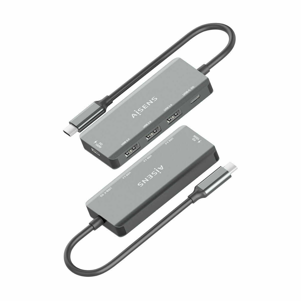 Afbeeldingen van USB Hub Aisens A109-0945 Grey 100 W