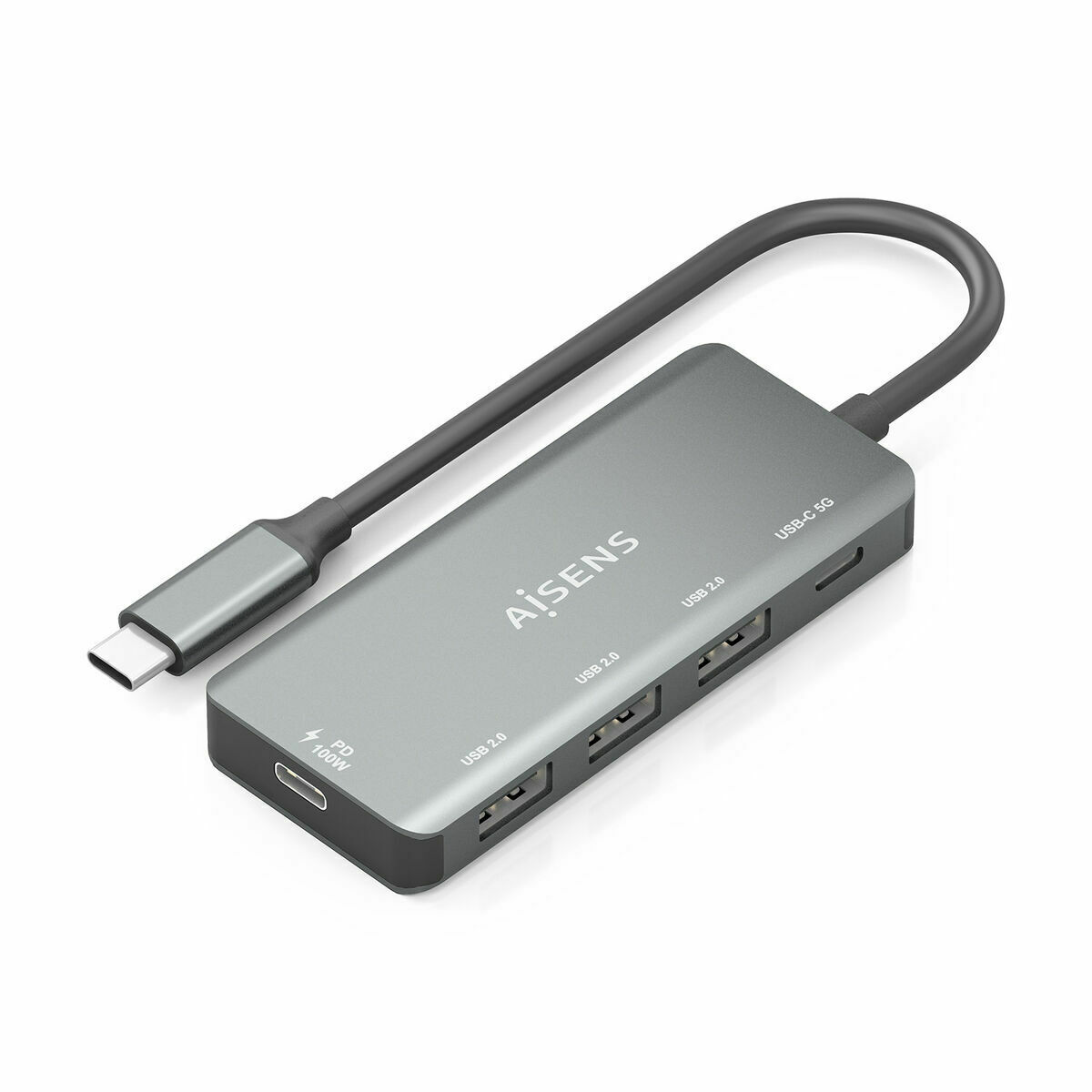 Afbeeldingen van USB Hub Aisens A109-0945 Grey 100 W