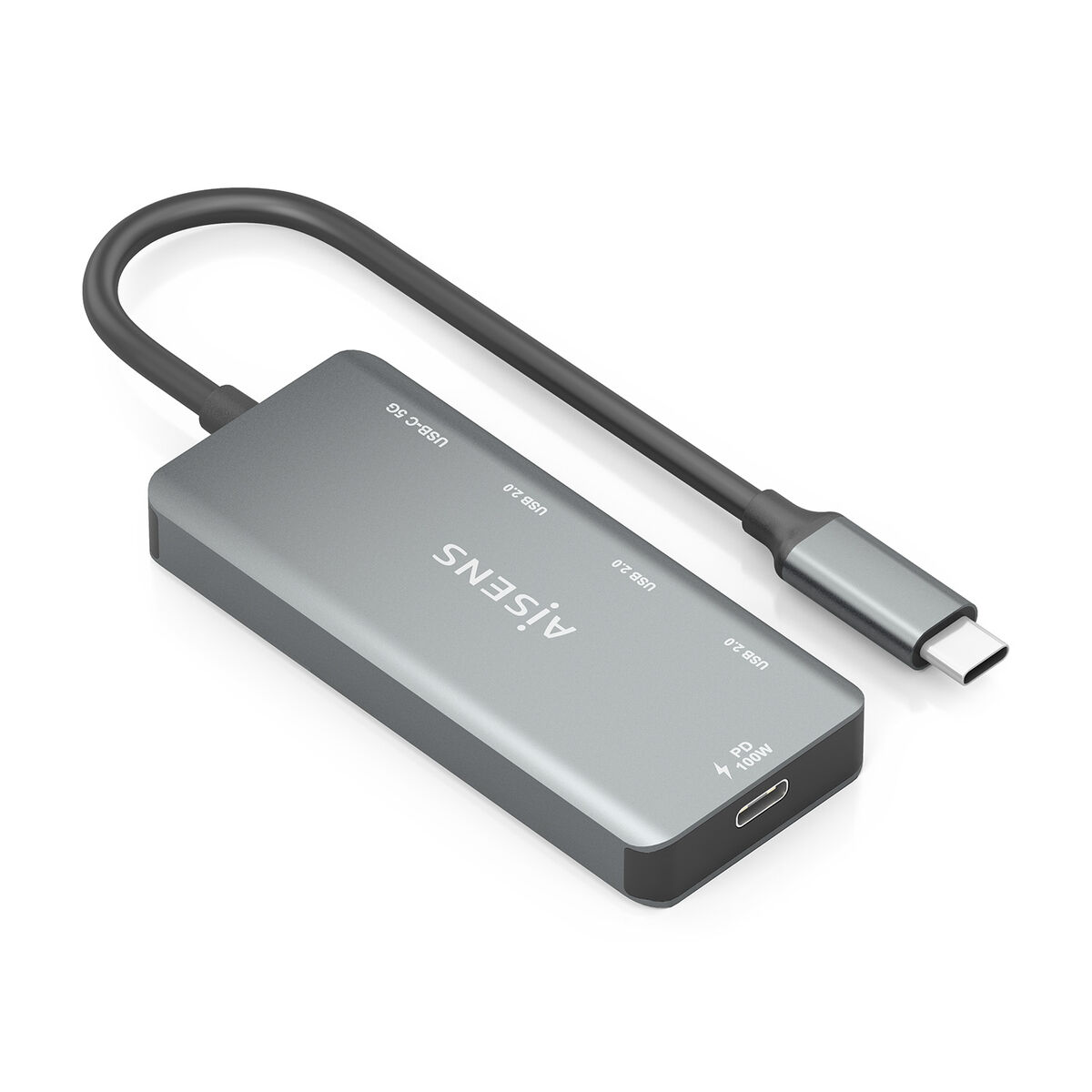 Afbeeldingen van USB Hub Aisens A109-0945 Grey 100 W