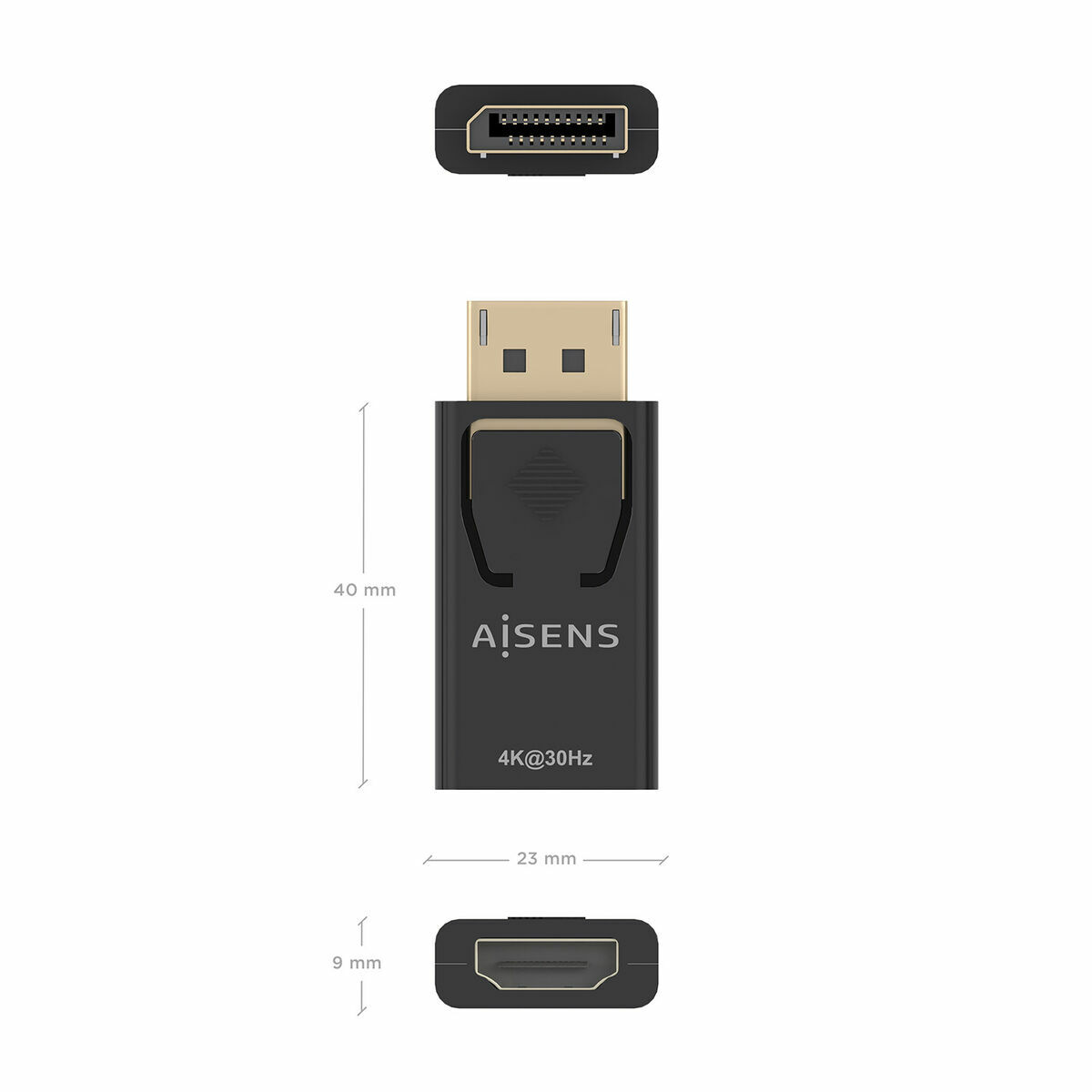 Afbeeldingen van DisplayPort to HDMI Adapter Aisens A125-0949 Black