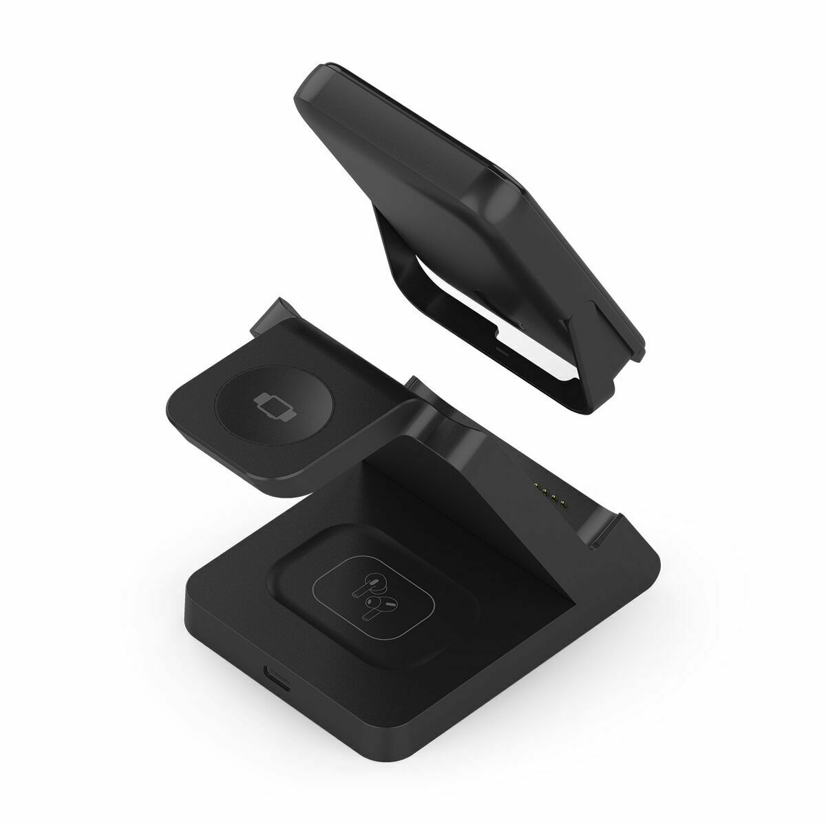 Afbeeldingen van Cordless Charger Aisens ASCH-15W4WC064-BK Black 15 W