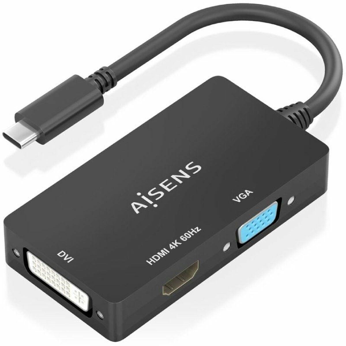 Καλώδιο HDMI Aisens A109-0954 15 cm Μαύρο