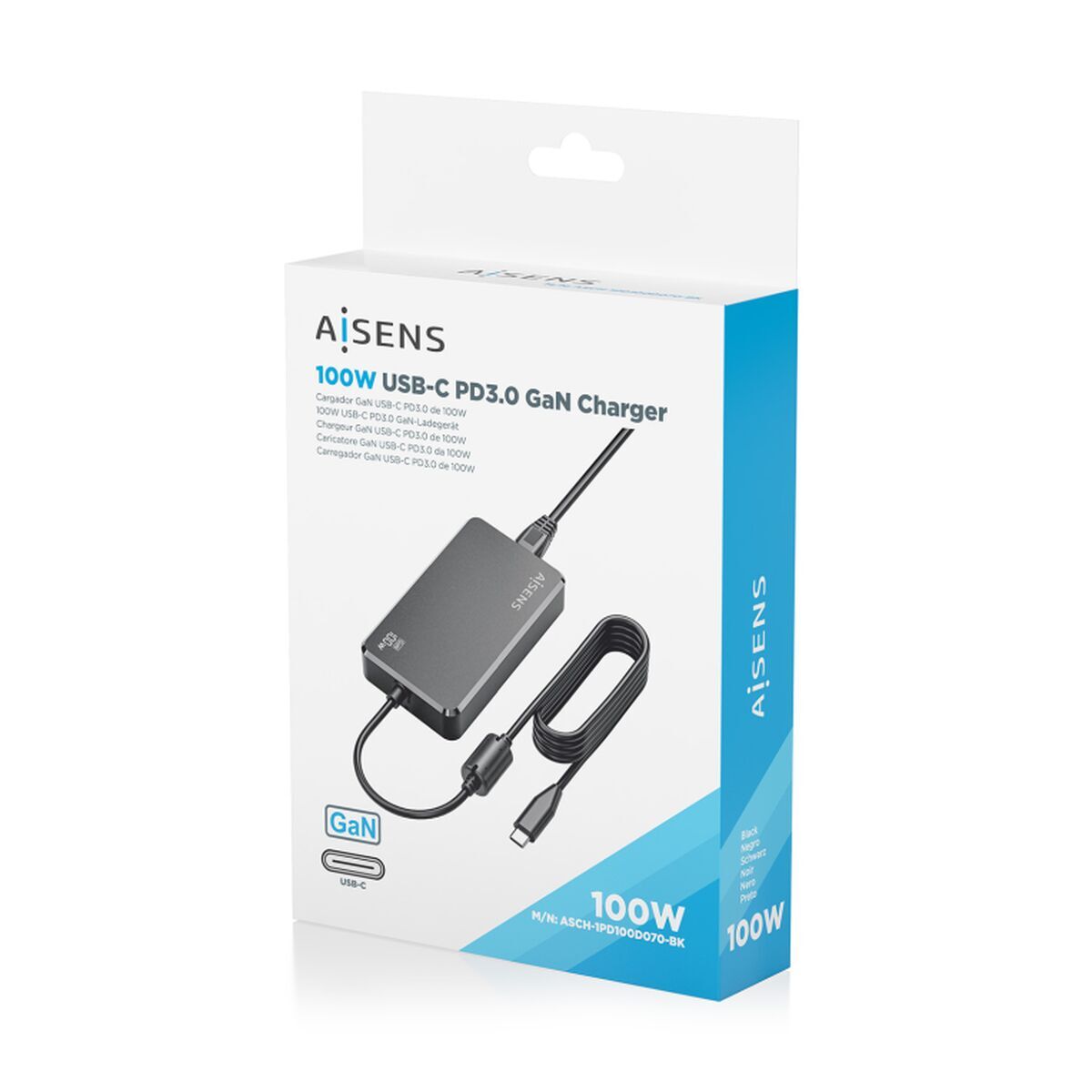 Bild von Powerbank Aisens ASCH-1PD100D070-BK 100 W