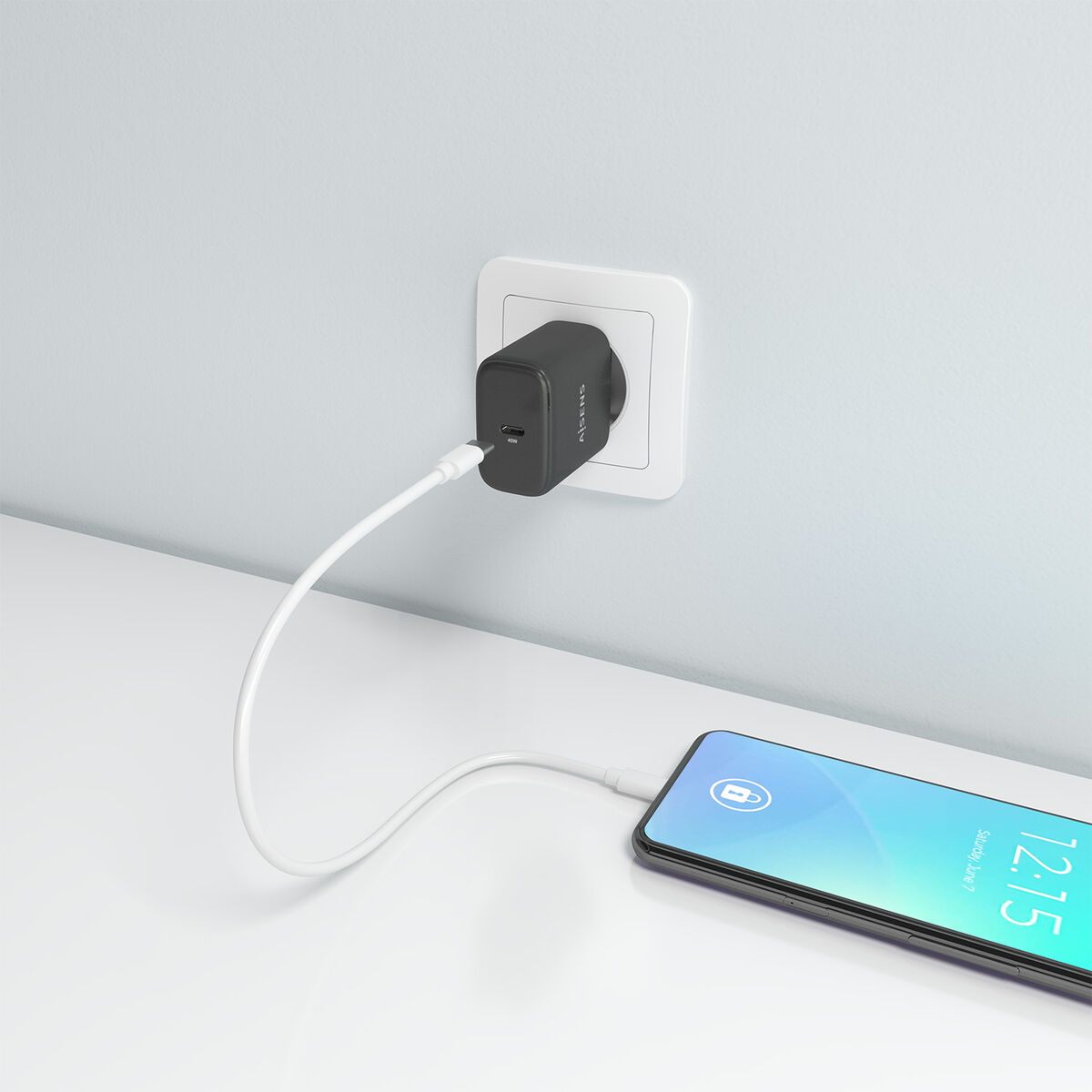 Image de Wall Charger Aisens A110-0970 Black