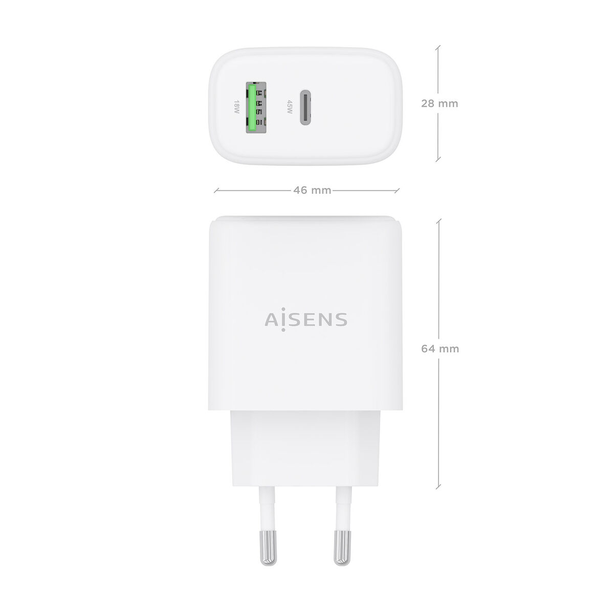 Image de Wall Charger Aisens A110-0971 White
