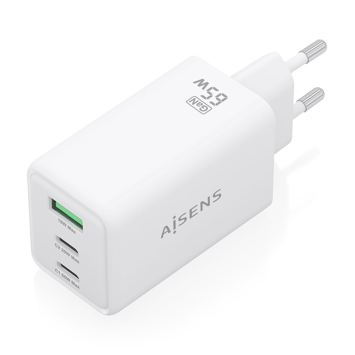 Wall Charger Aisens ASCH-65W3P072-W White 65 W