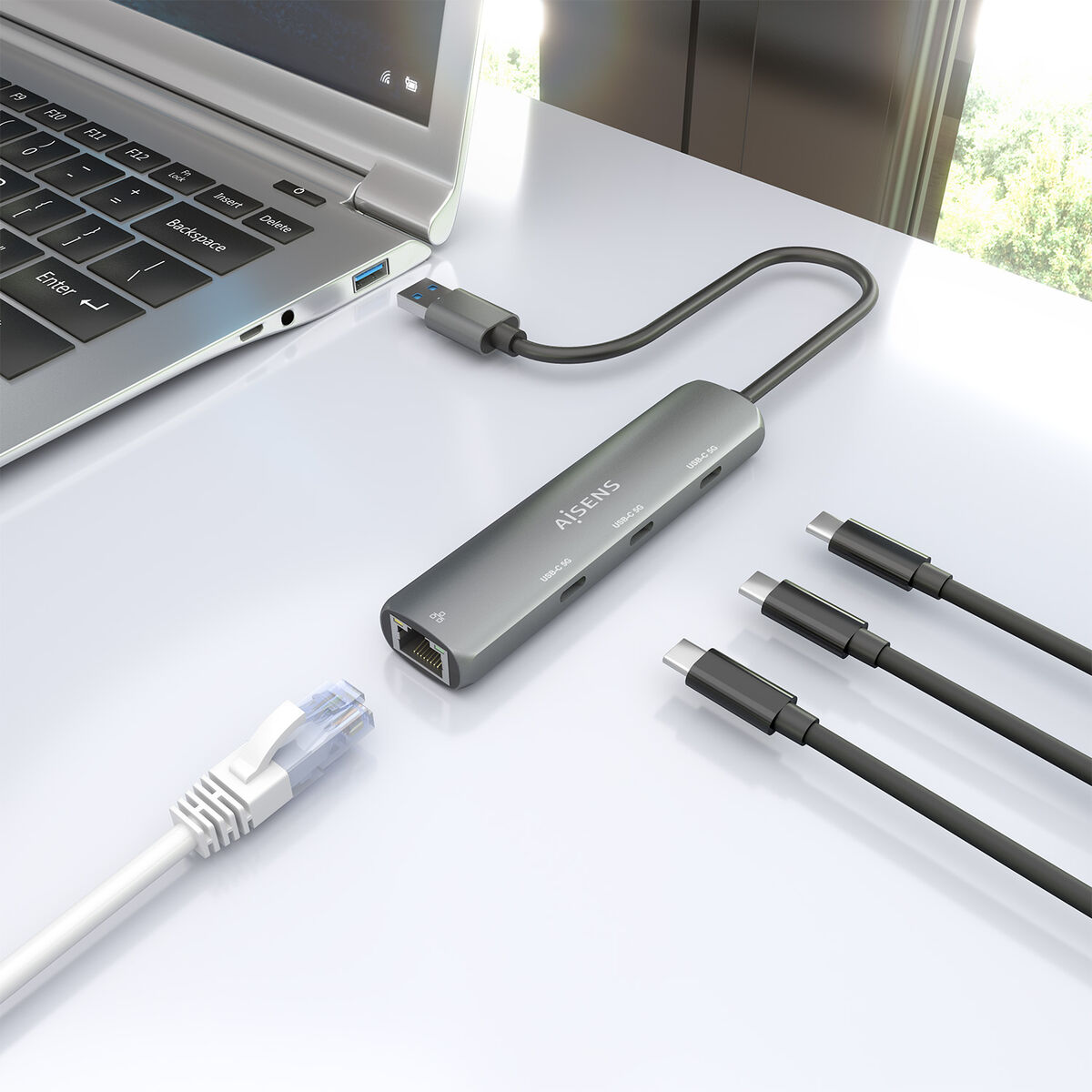 Picture of USB Hub Aisens ASUC-4P037-GR Grey