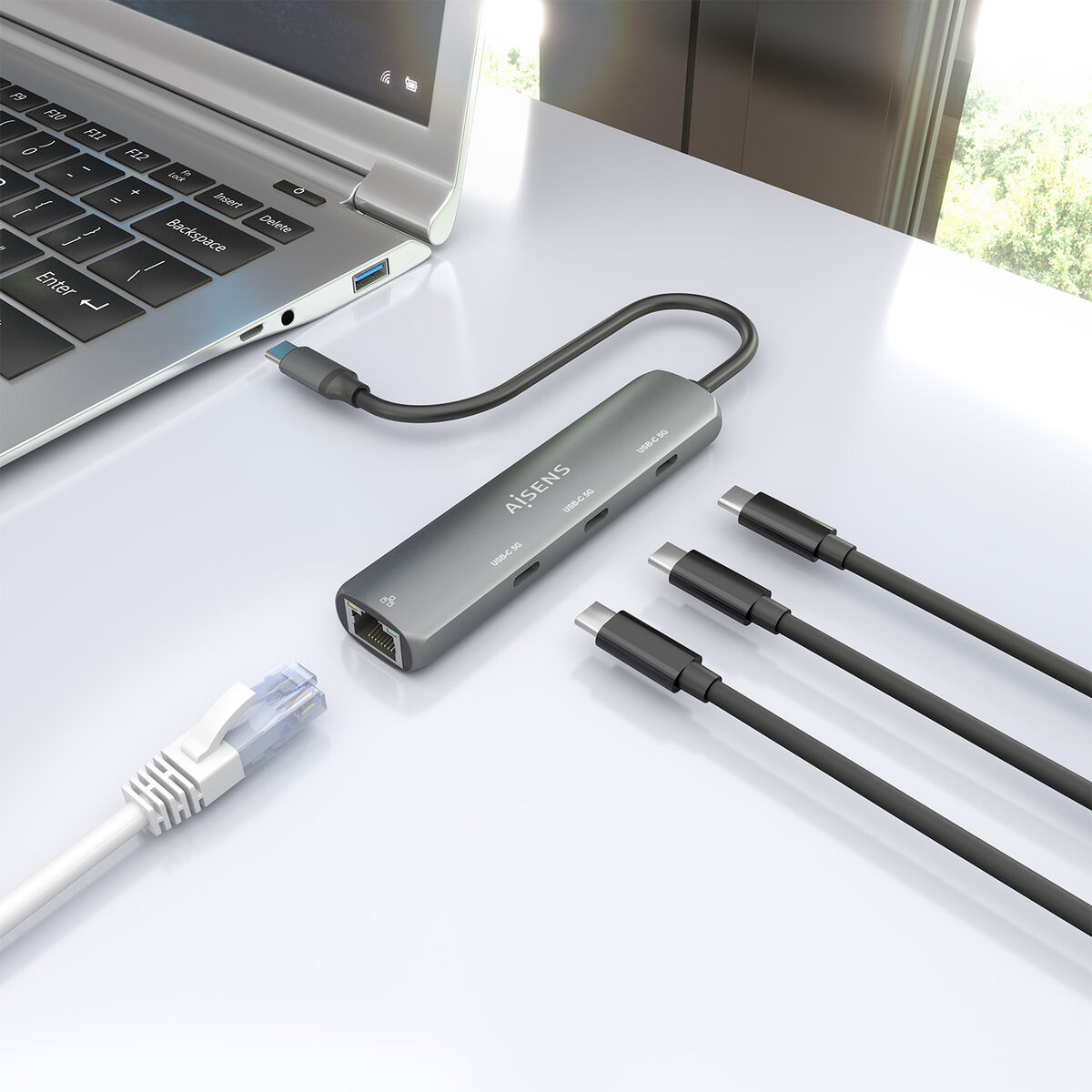 Picture of USB Hub Aisens ASUC-4P041-GR Grey