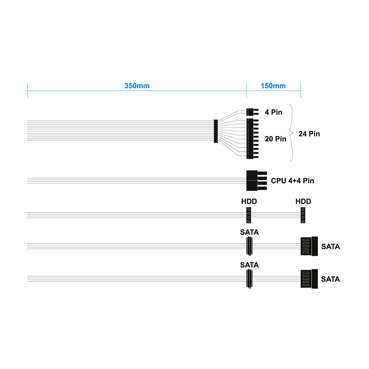 Image de Power supply Aisens ASPC-500ATX-SEO ATX 500 W 50 W