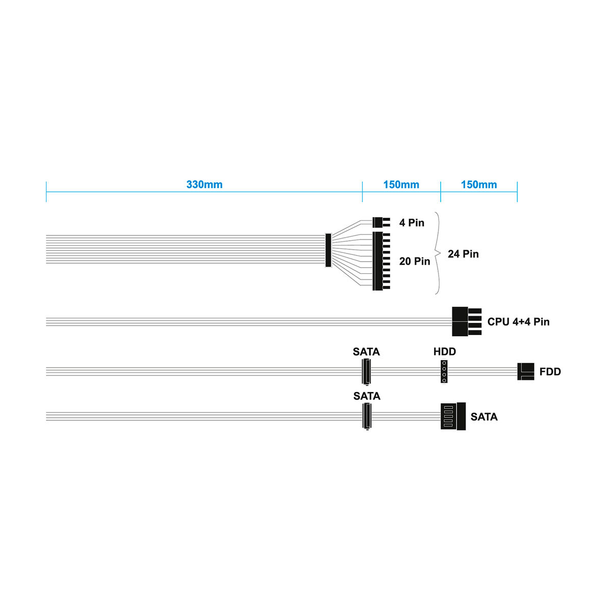 Image de Power supply Aisens ASPC-500TFX-SEO 500 W 50 W