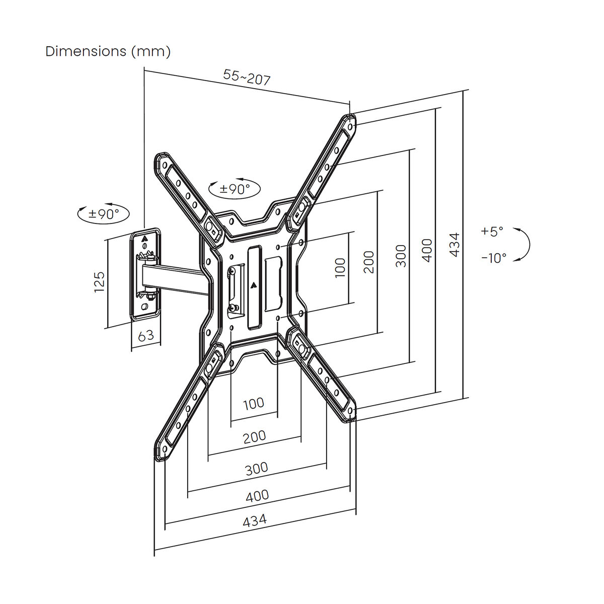 Image de TV Mount Aisens WT65TSE-415 65"