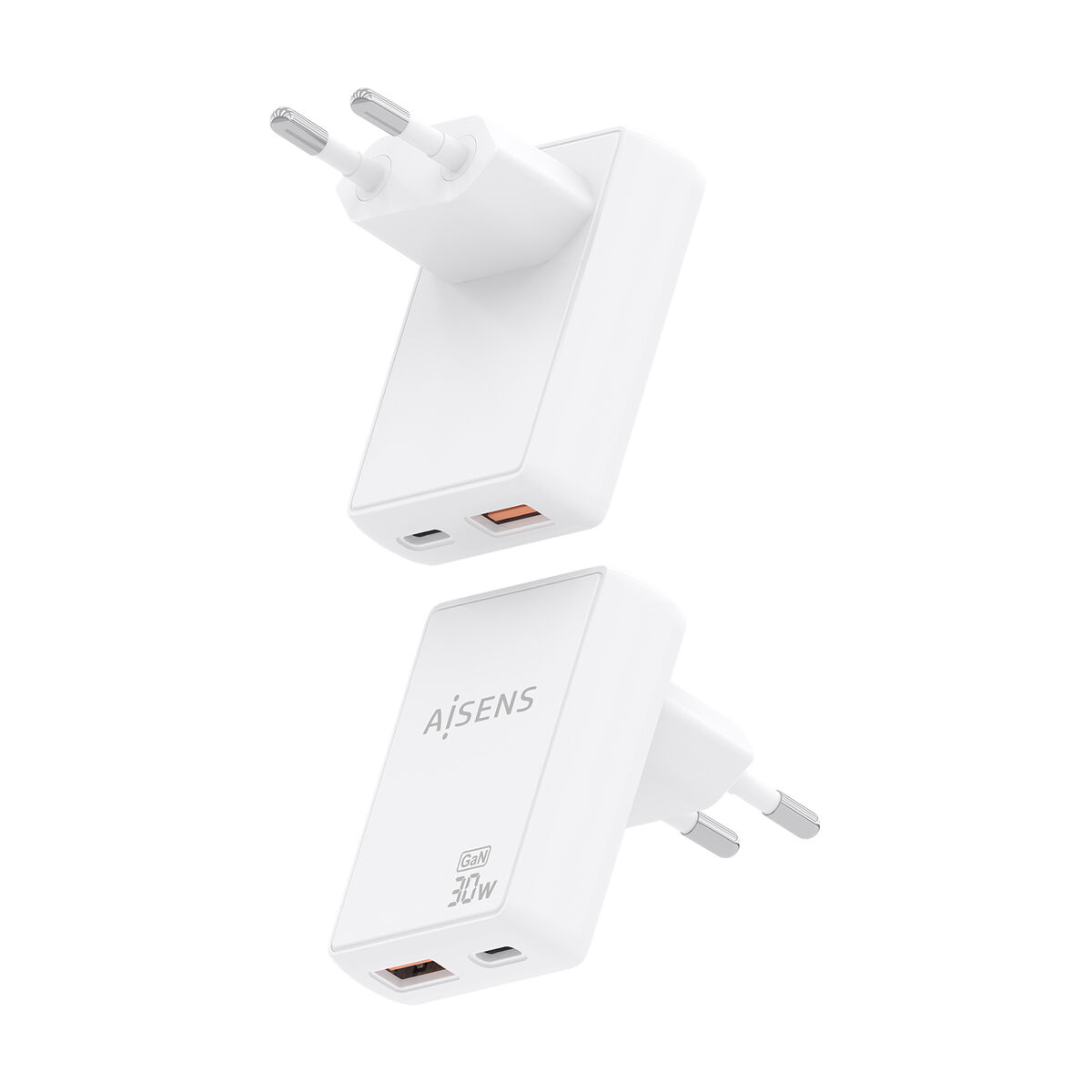 Bild von Wall Charger Aisens ASCH-30W2P074-W White 30 W