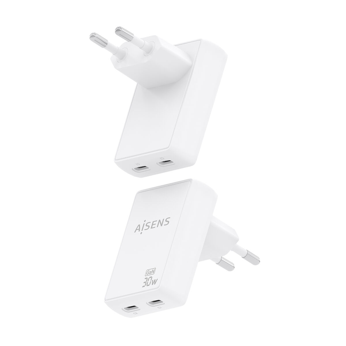 Bild von Wall Charger Aisens ASCH-30W2P075-W White 30 W