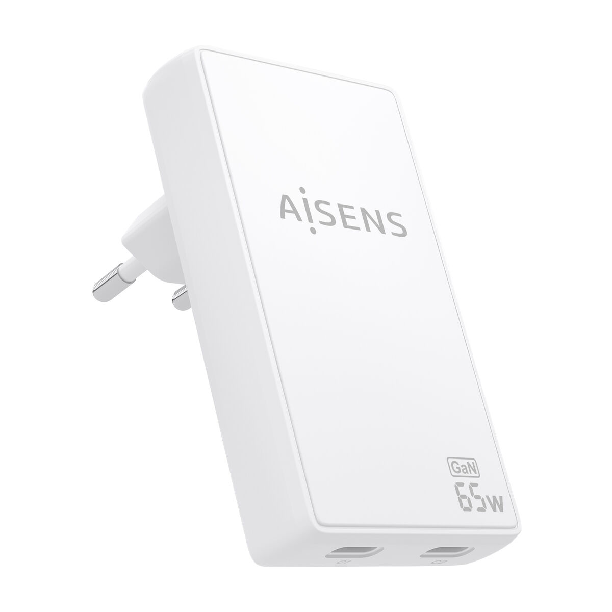 Bild von Wall Charger Aisens ASCH-65W2P077-W White 65 W