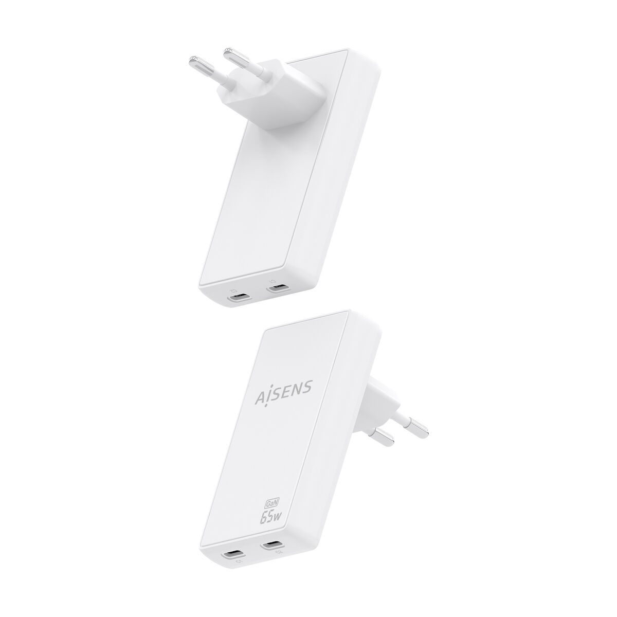 Bild von Wall Charger Aisens ASCH-65W2P077-W White 65 W