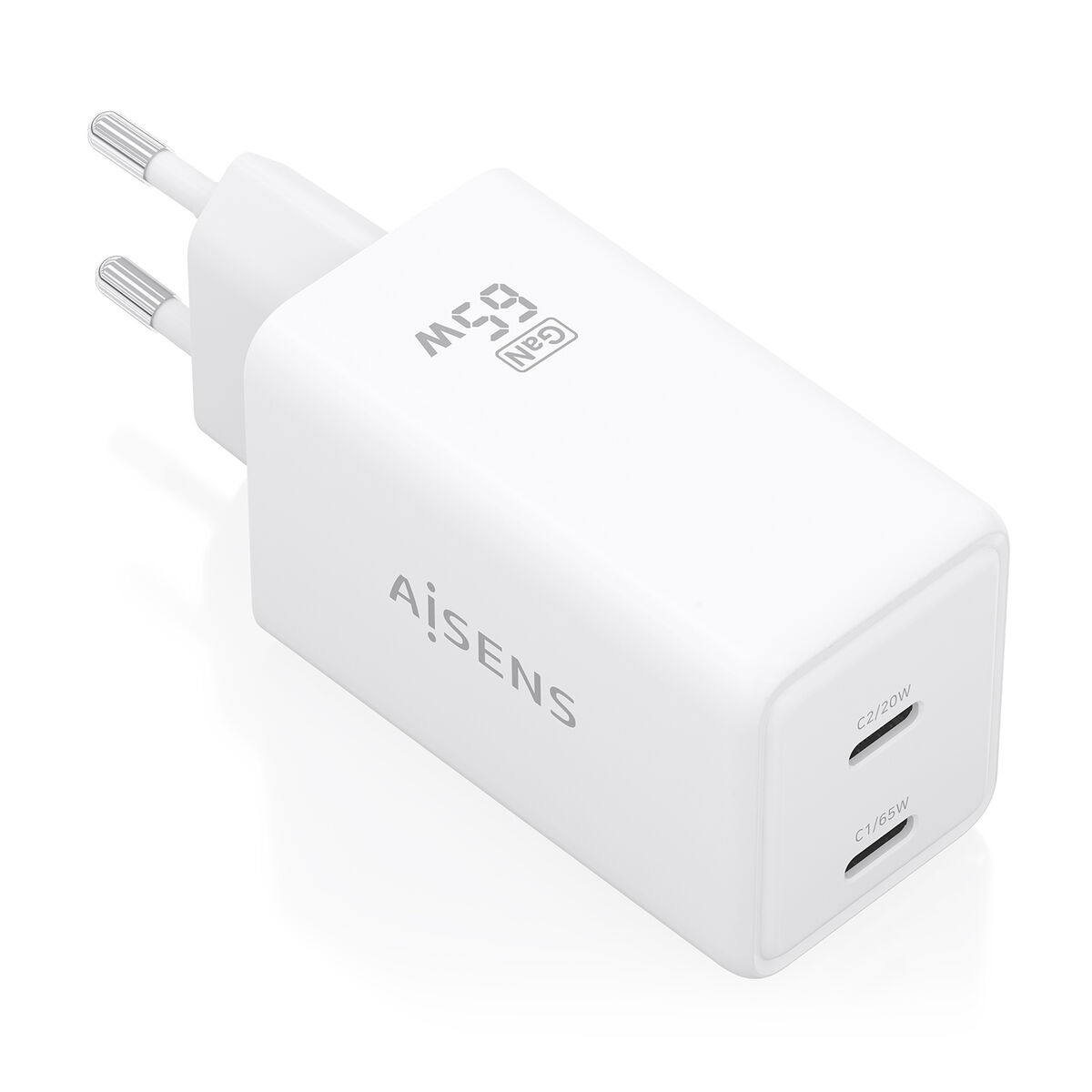 Bild von Wall Charger Aisens ASCH-65W2P078-W White 65 W