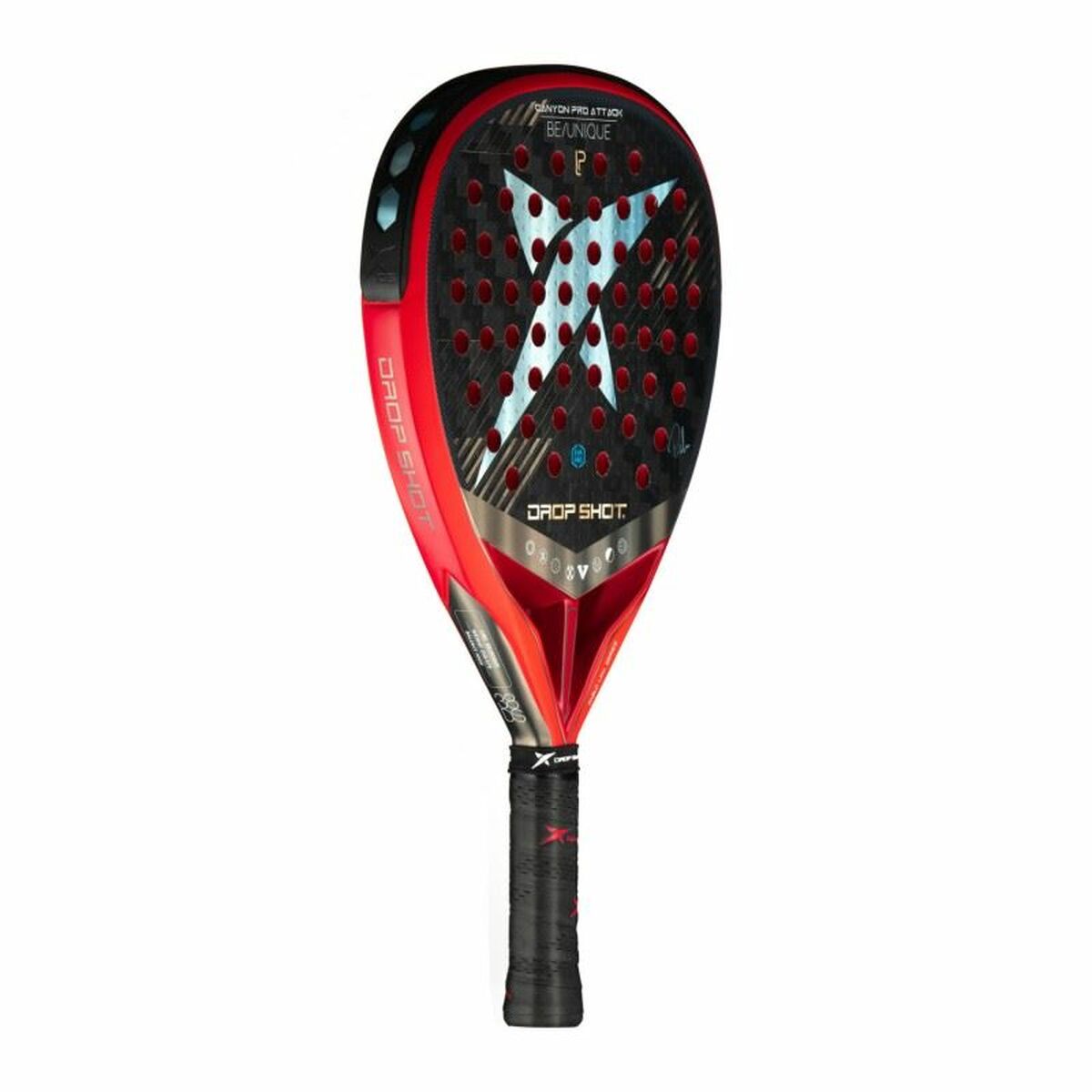 Image secondaire de Raquette de Padel Drop Shot Canyon Pro Attack Noir
