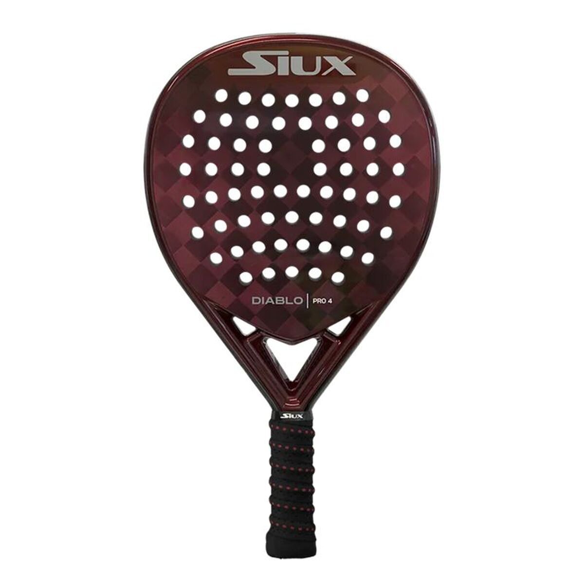 Padel Racket Siux Diablo Pro 4 Donkerrood Donkergrijs EVA